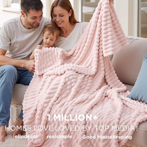 Soft Cal Size Blanket for Bed Crystal Pink 102"x96"