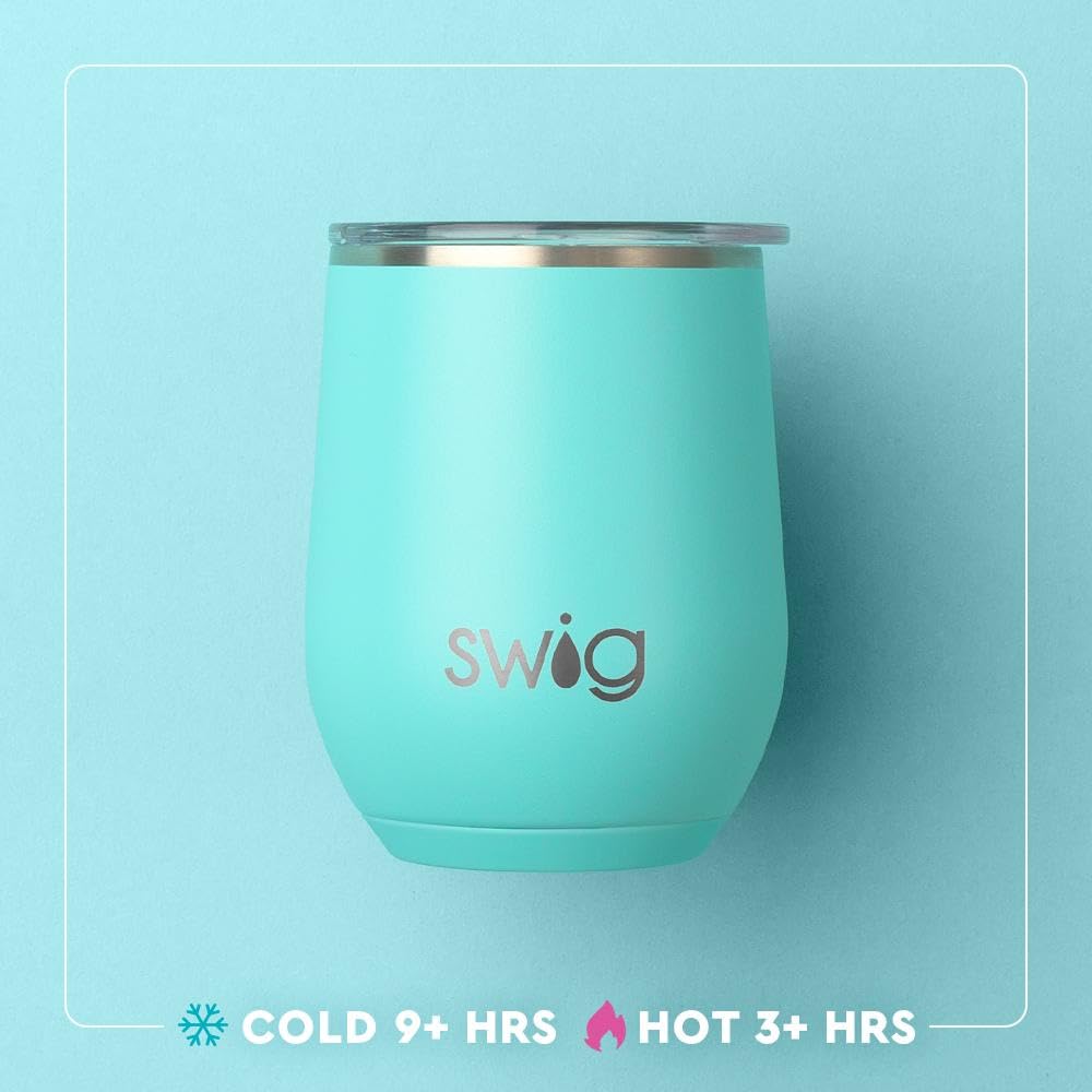 12oz Insulated Wine Tumbler with Lid