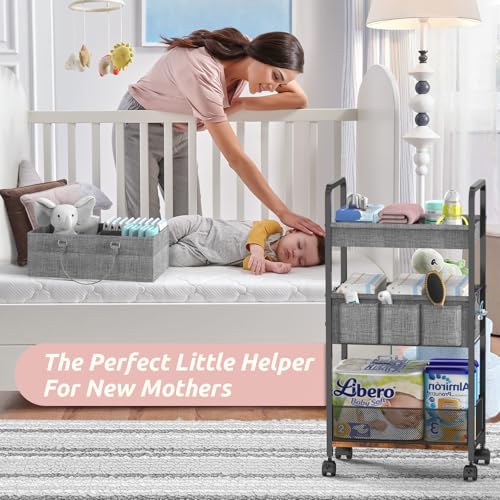 2In1 Baby Diaper Caddy & 3