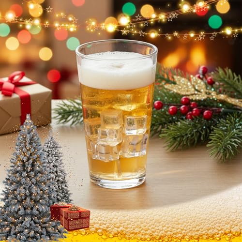 12 Pack Pint Beer Glasses Set Pint Glasses Drinking for Beverages (12 Count)