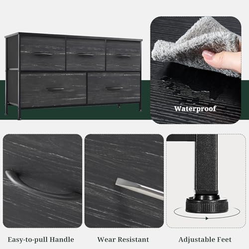 5 Drawer Dresser for Bedroom