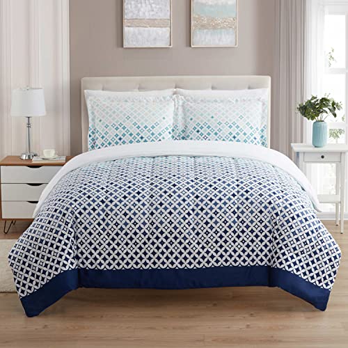 5 Piece Comforter Set Bag Solid Color All Season Soft Down Alternative Blanket & Luxurious Microfiber Bed Sheets