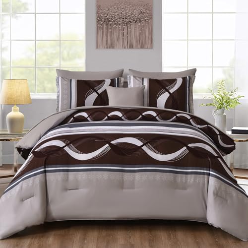 Striped Comforter Set Queen Size