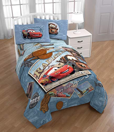 Disney Pixar Cars Kids 7 Piece Full Comforter Set