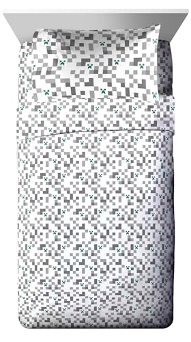 Minecraft Creeper Full Comforter Set 7 Piece Video Game Bedding