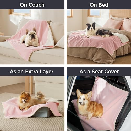 Waterproof Blanket for Bed Soft Sherpa Fleece Throw