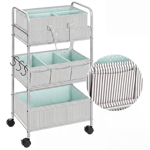 2 in 1 Baby Diaper Caddy Organizer Cart