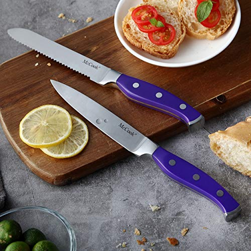 MC27 14 Pieces Stainless Steel kitchen knife set with Wooden Block