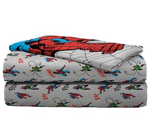 Marvel Spiderman Twin Comforter Set 5 Piece Bedding for Boys