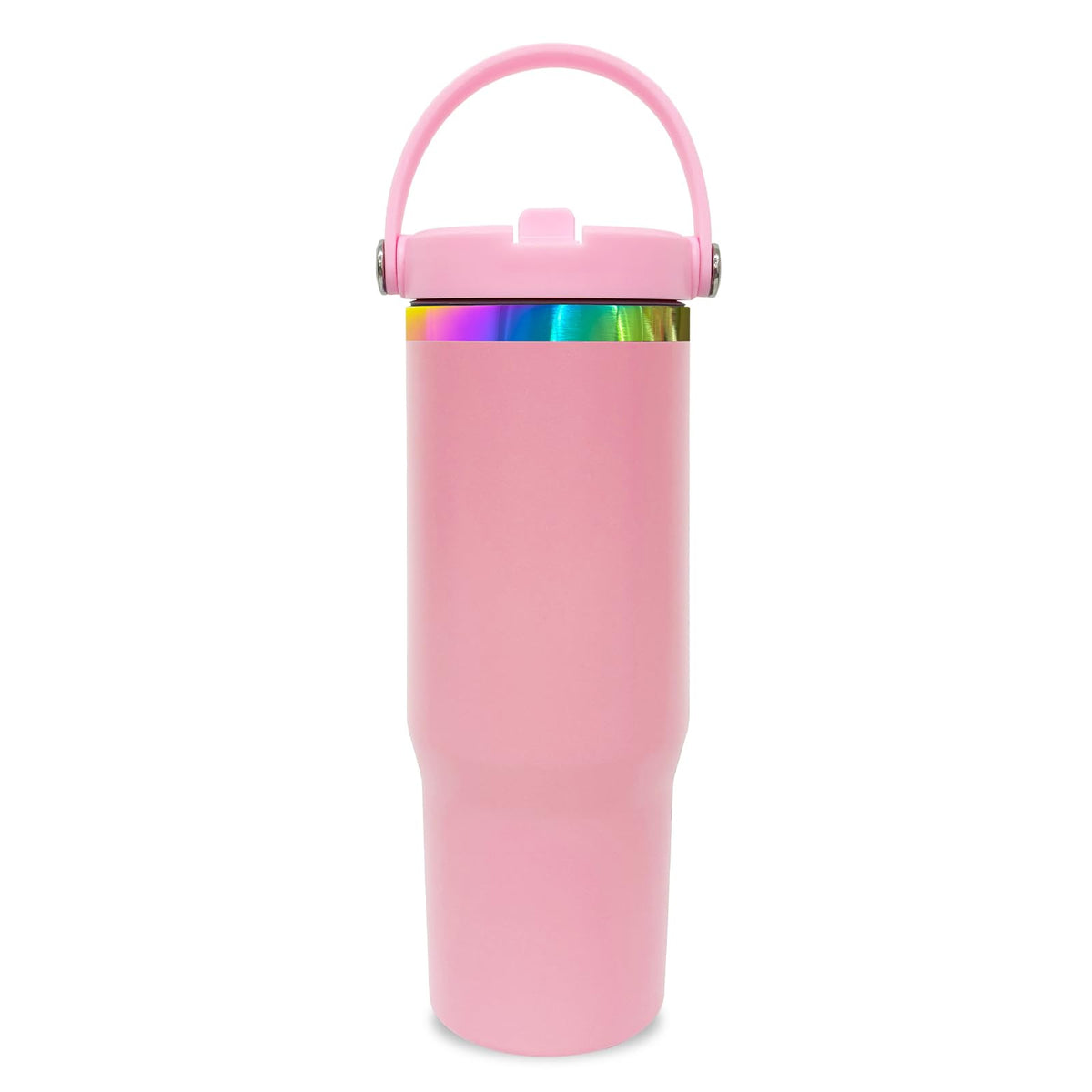 30 oz Tumbler Bulk with Top Handle and Flip Straw Pink