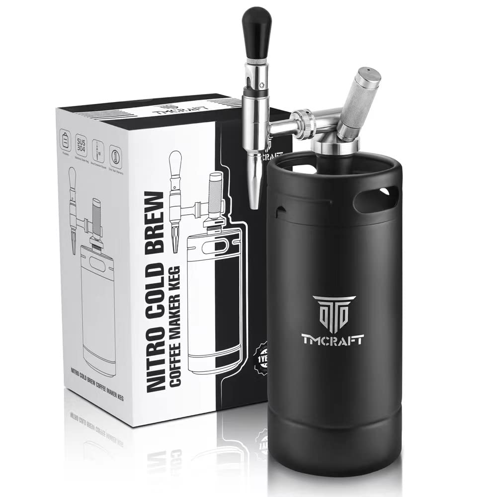 128oz Nitro Cold Brew Coffee Maker with Stout Creamer Faucet
