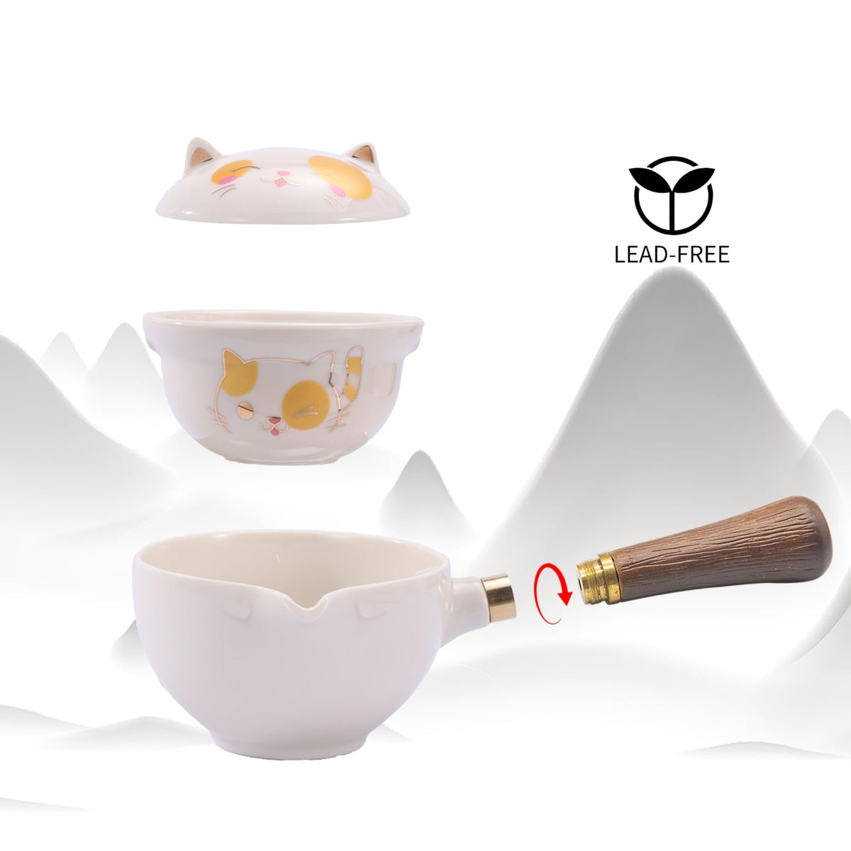 Porcelain Chinese Gongfu Tea Set