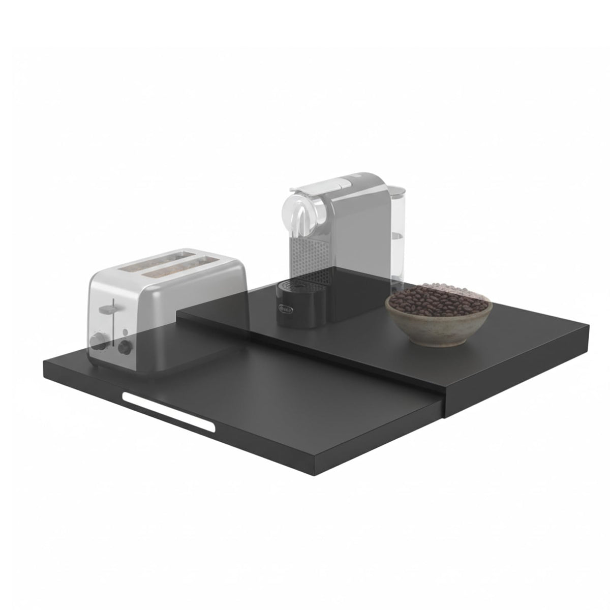 Steel Microwave Stand with Pull
