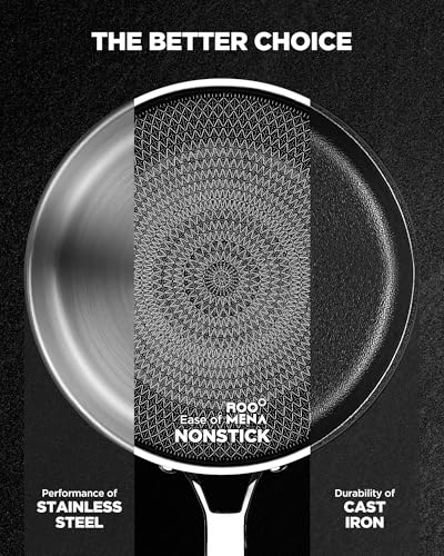 Pots and Pans Set Hybrid Stainless Steel (17 Count)
