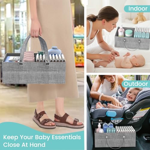 2In1 Baby Diaper Caddy & 4