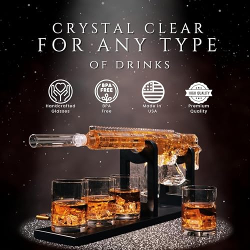 AR15 Gun Decanter Birthday Gifts for Men Dad