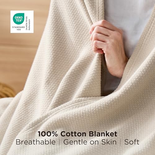 GentleSoft 100% Cotton Blanket Twin XL Size for Bed