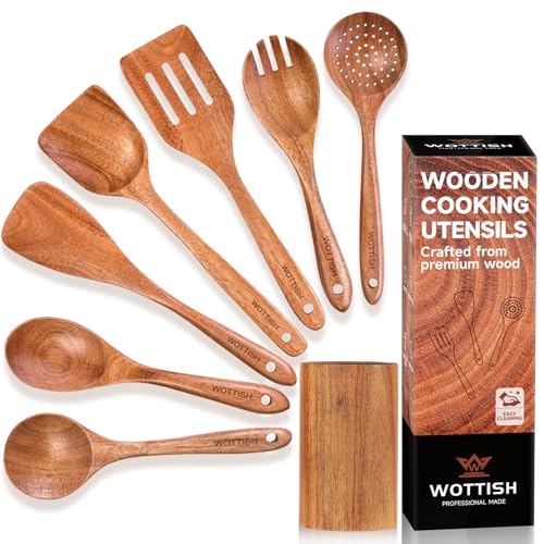 Wooden Spoons for Cooking (8 Count)