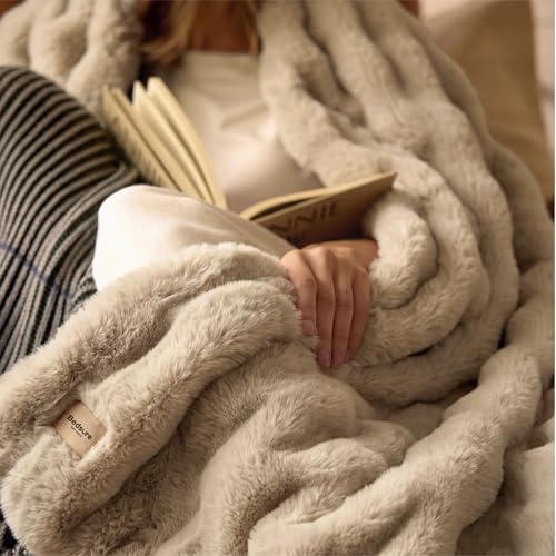 GentleSoft Faux Fur Throw XL Blanket