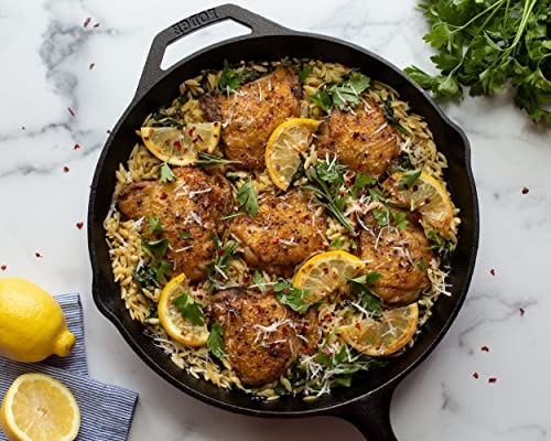 Pre Seasoned Cast Iron Skillet with Hot Handle Holder