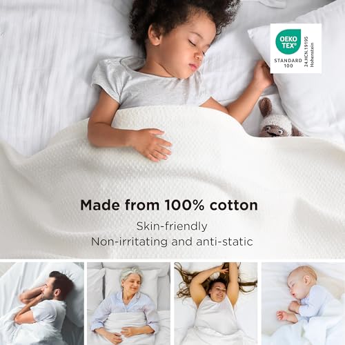 GentleSoft 100% Cotton Blanket Queen Size for Bed