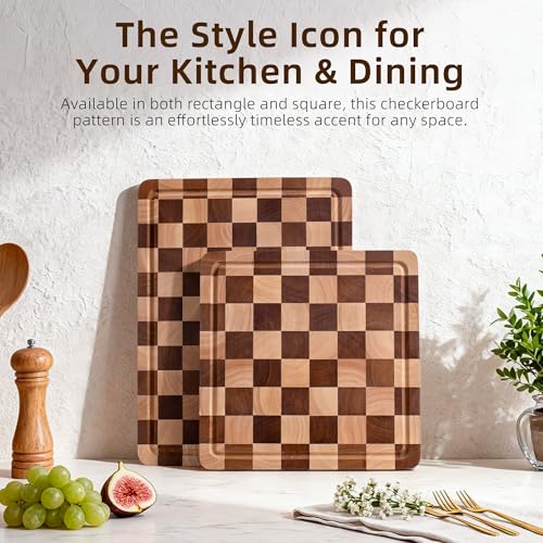 Checkered Cutting Board for Kitchen