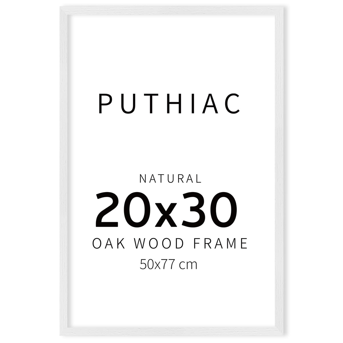 20x30 Solid Oak Wood Picture Frame