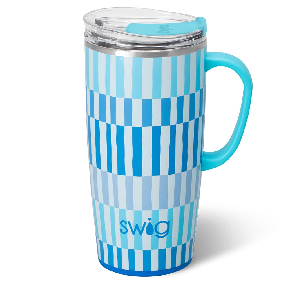 22oz Insulated Travel Mug with Handle & Lid
