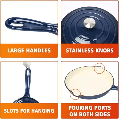 Enamel Cast Iron Cookware Set