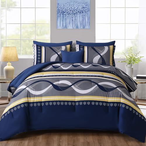 Striped Comforter Set Full Size