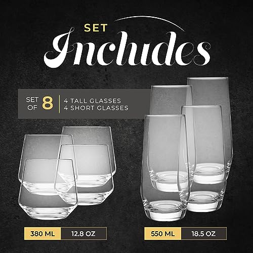 Drinking Glasses Set of 8 (8 Count)