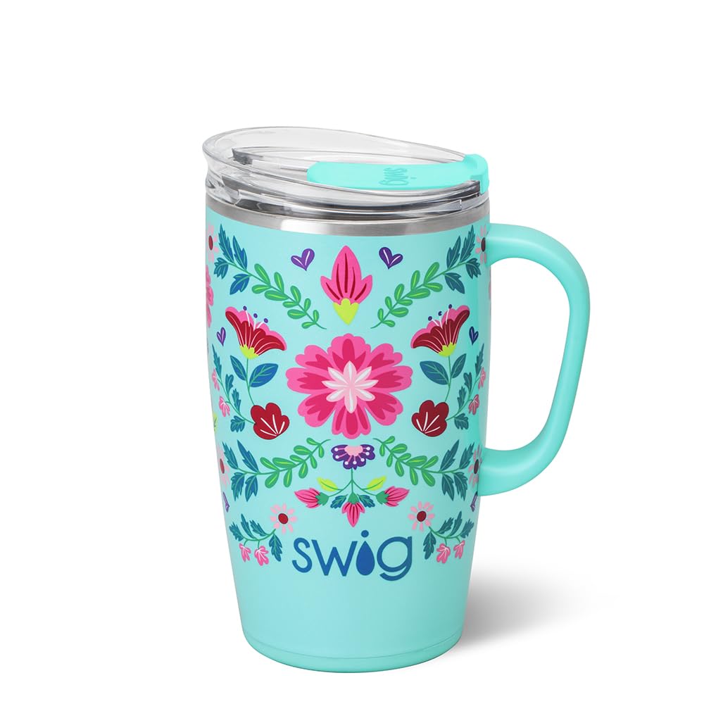 18oz Insulated Travel Mug with Handle & Lid