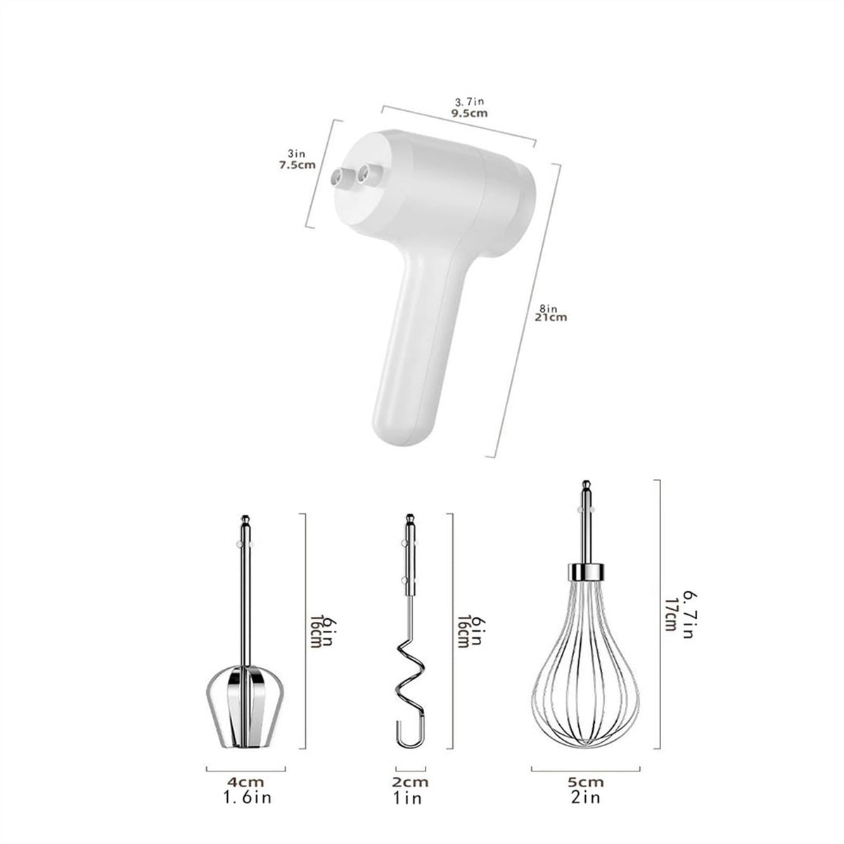 Egg Beater Handheld Baking Cake WhiskCordless Motorized WhiskSmall CreamerMixing StickWhisks Milk Frother