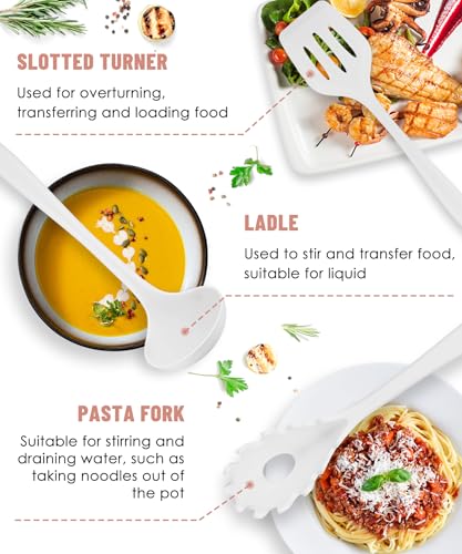 White Kitchen Utensils Set (12 Count)