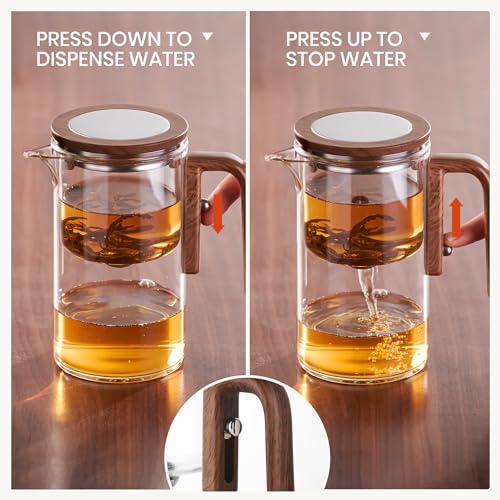 Enchant Series Glass Magic Teapot with Magnetic Infuser