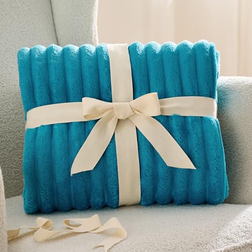 Soft Twin XL Blanket for Bed Dorm Teal 66"x90"