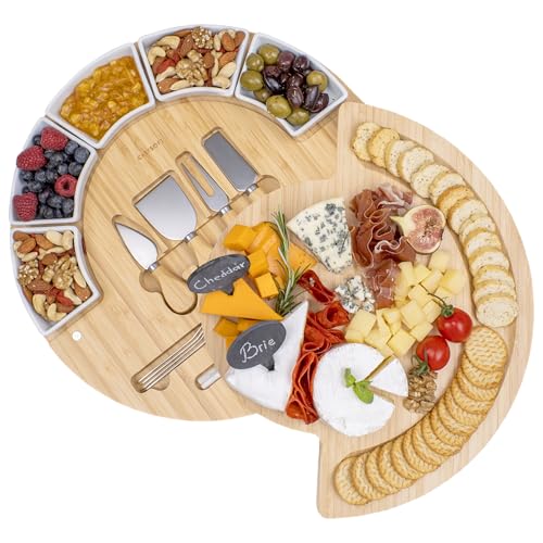Charcuterie Cheese Board and Platter Set