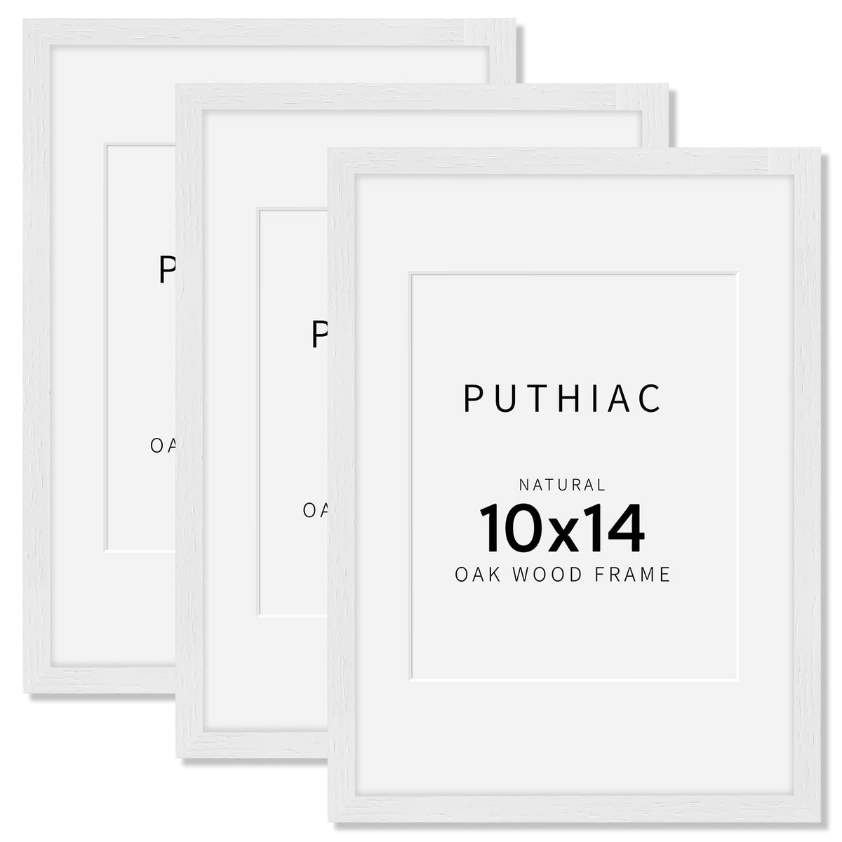 10x14 Solid Oak Wood Picture Frames (3 Count)