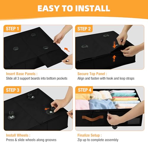 Under Bed Storage with Wheels (2 Count)