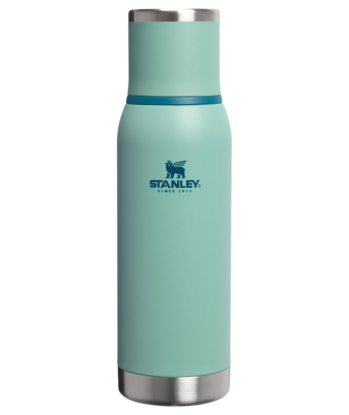 Adventure-To-Go Vacuum Bottle 25 oz | Wide Mouth with Leakproof Cup Lid | Keep Drinks Hot or Cold | Packable for Travel | Insulated Stainless Steel Thermal Bottle | BPA-Free | Spring Green