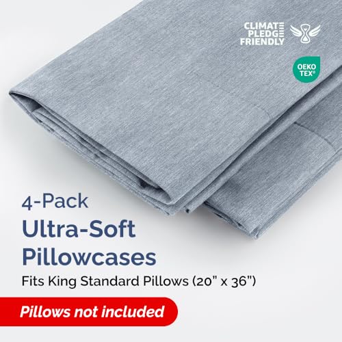 King Standard Pillow Cases Set of 4 (4 Count)