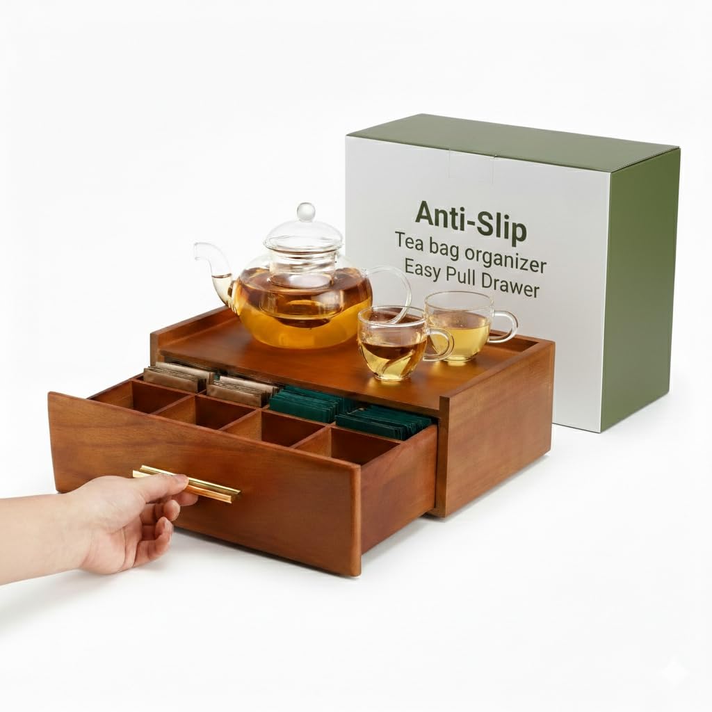Tea Bag Organizer for Counter