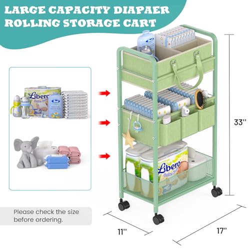 2In1 Baby Diaper Caddy & 3