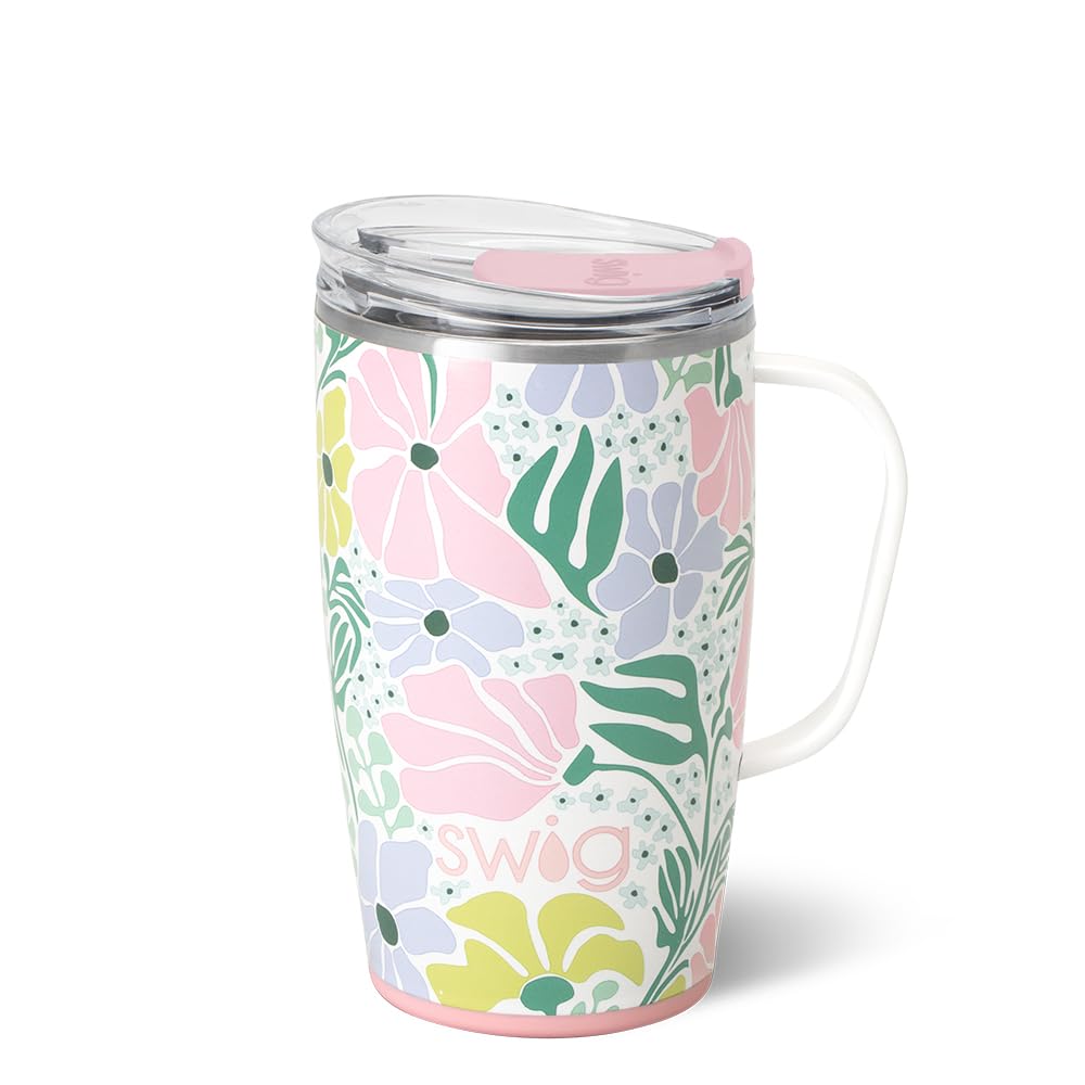 18oz Insulated Travel Mug with Handle & Lid