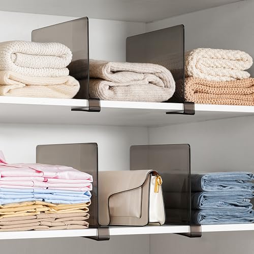 6 Pack Grey Shelf Dividers