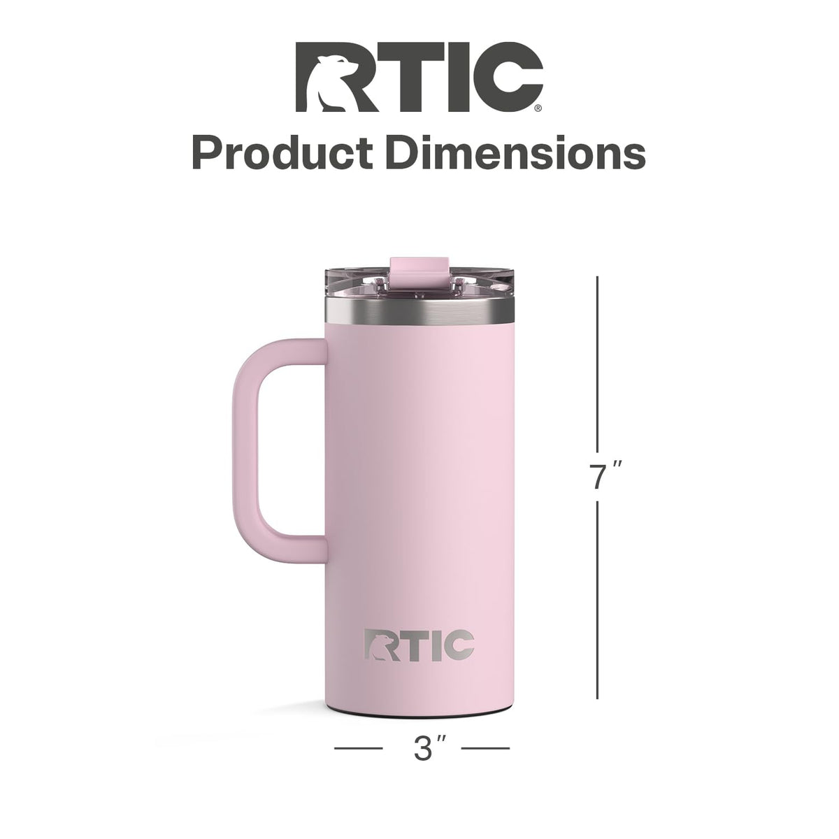16oz Road Trip Travel Mug with Lid and Handle
