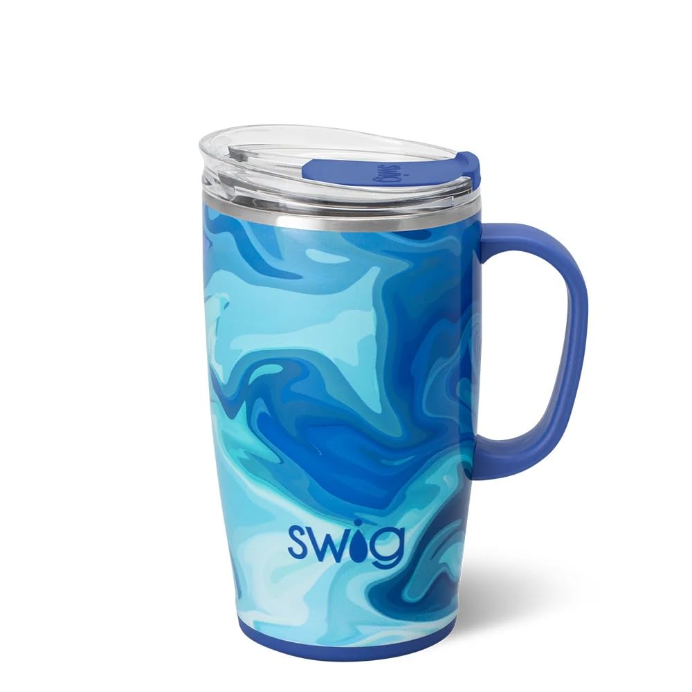 18oz Insulated Travel Mug with Handle & Lid