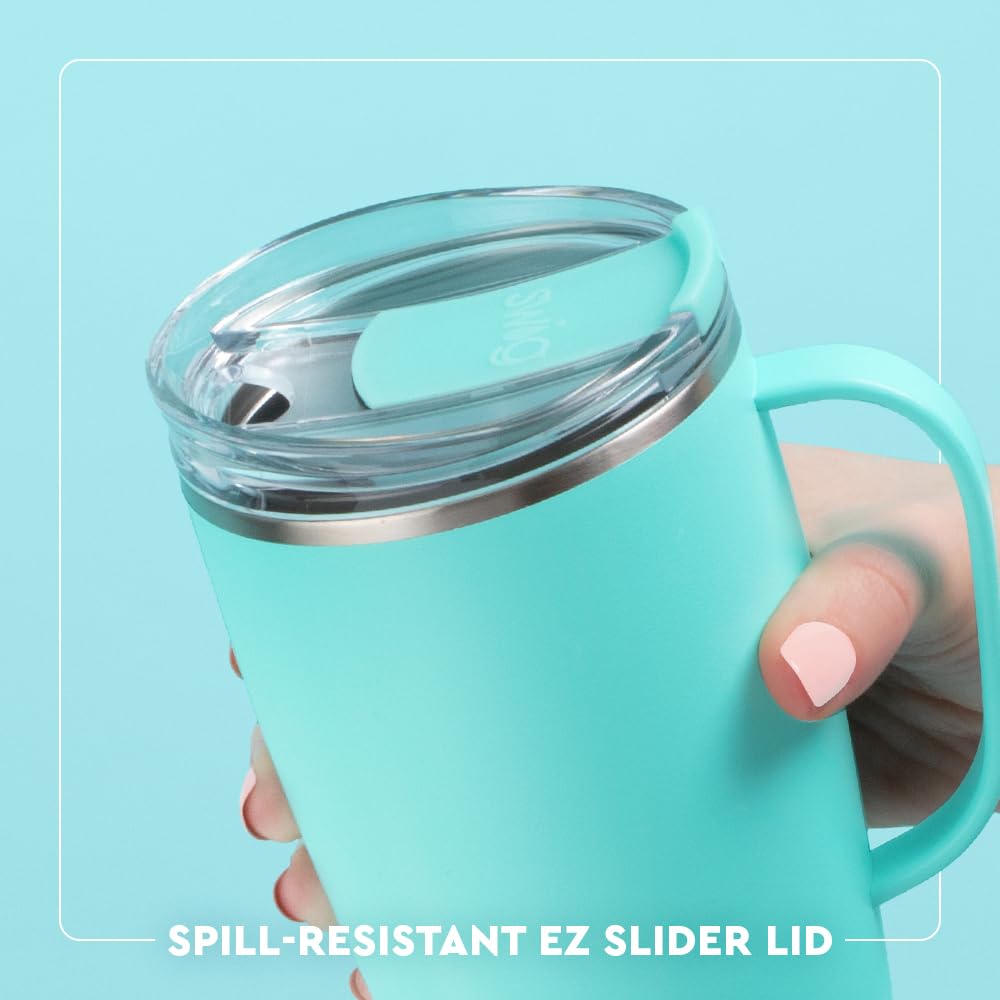 18oz Insulated Travel Mug with Handle & Lid