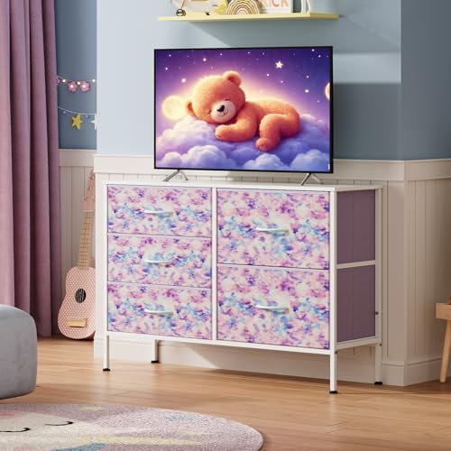 5 Drawer Fabric Dresser for Bedroom