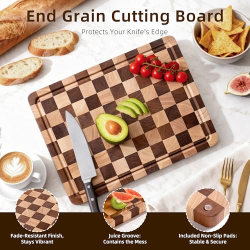 Checkered Cutting Board for Kitchen